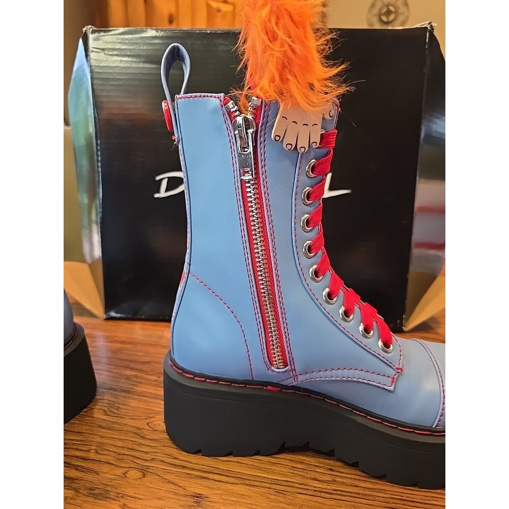 Dolls kill Chucky Platform Boots BRAND NEW 8m - Picture 10 of 16